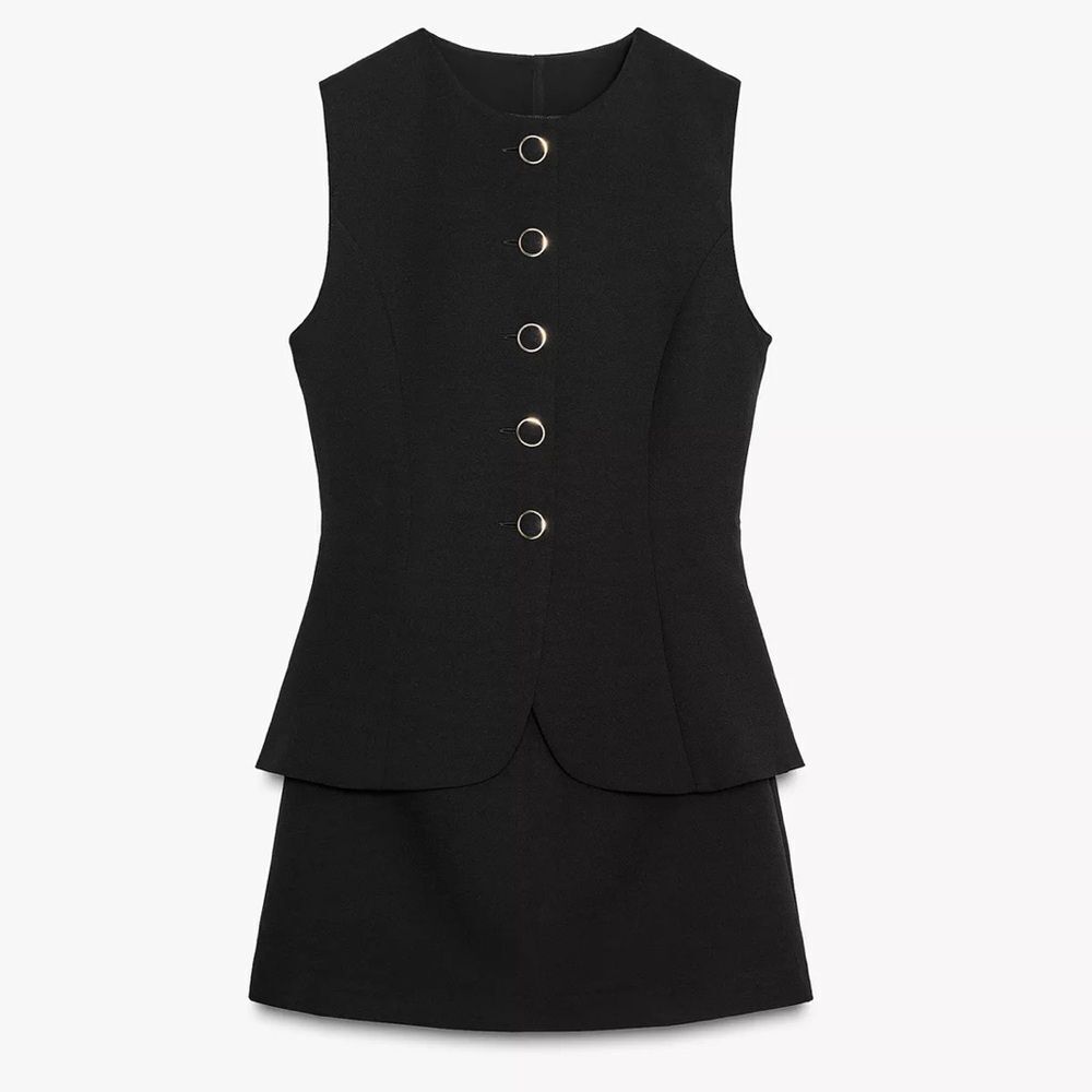 Zara Black Sleeveless Dress